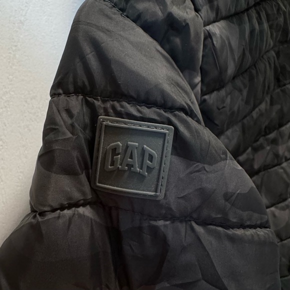 GAP Kids Boys CAMOUFLAGE Green Lightweight Puffer Jacket XS perfect for school - Picture 6 of 10